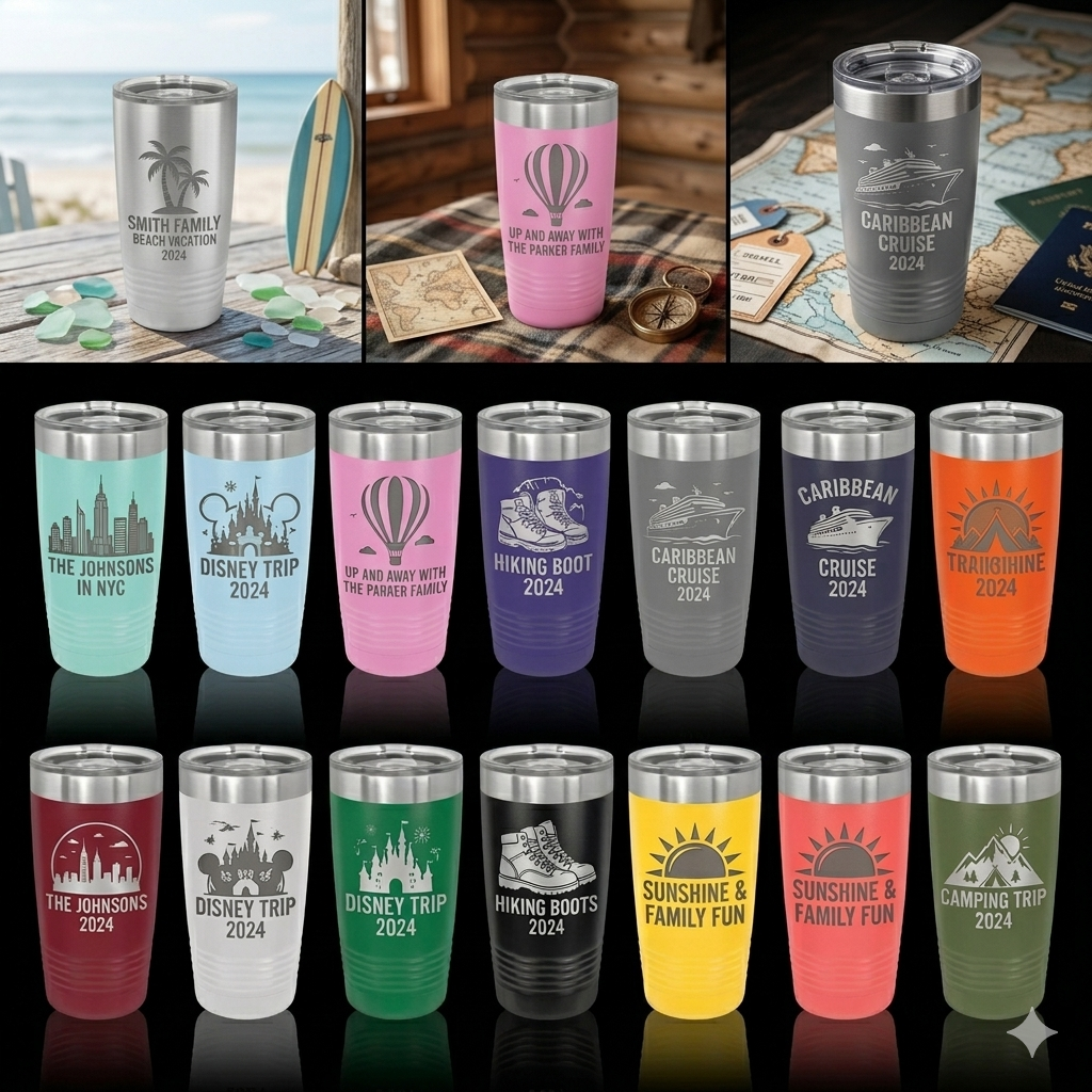 Customized Travel Cups for your next Family Trip