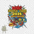 Customized Universal Studios Vacation Shirts (Comic)