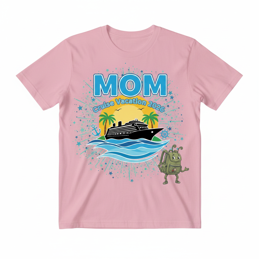 Customized Cruise Vacation Shirts (Waves)