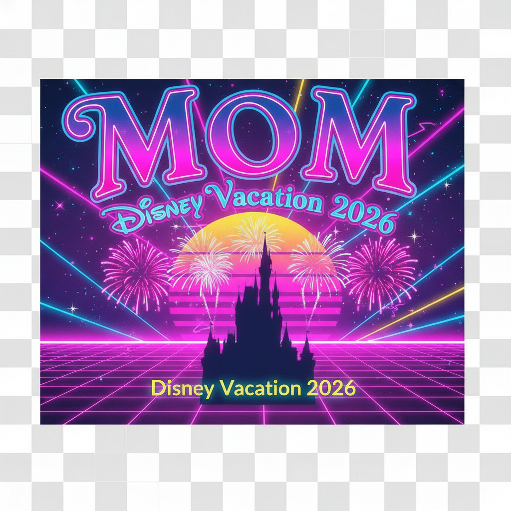 Custom Disney Vacation Shirts - Neon Edition