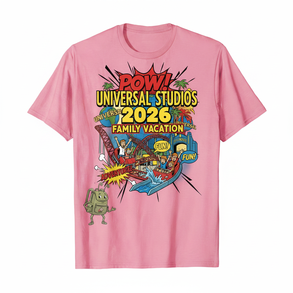 Customized Universal Studios Vacation Shirts (Comic)