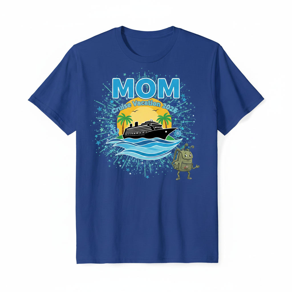 Customized Cruise Vacation Shirts (Waves)