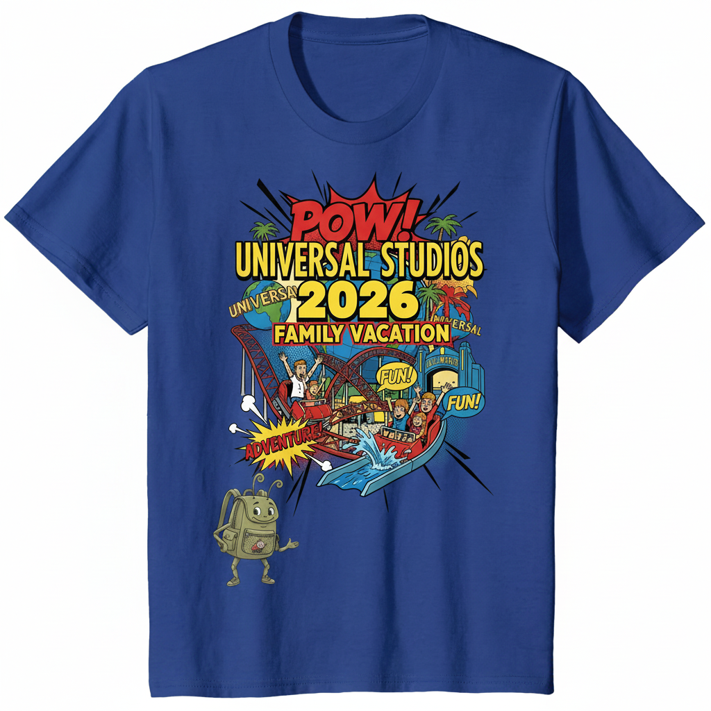 Customized Universal Studios Vacation Shirts (Comic)