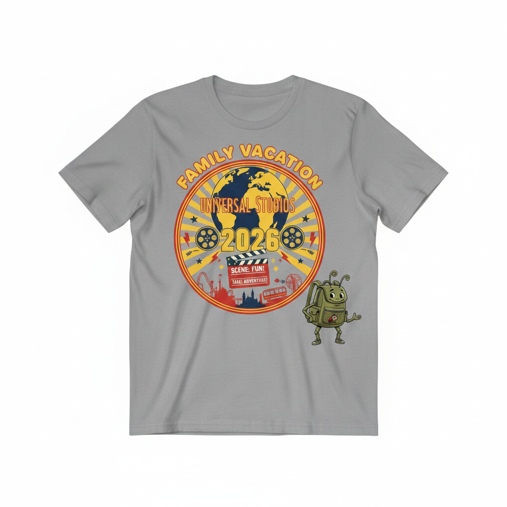 Customized Universal Studios Vacation Shirts (Retro)