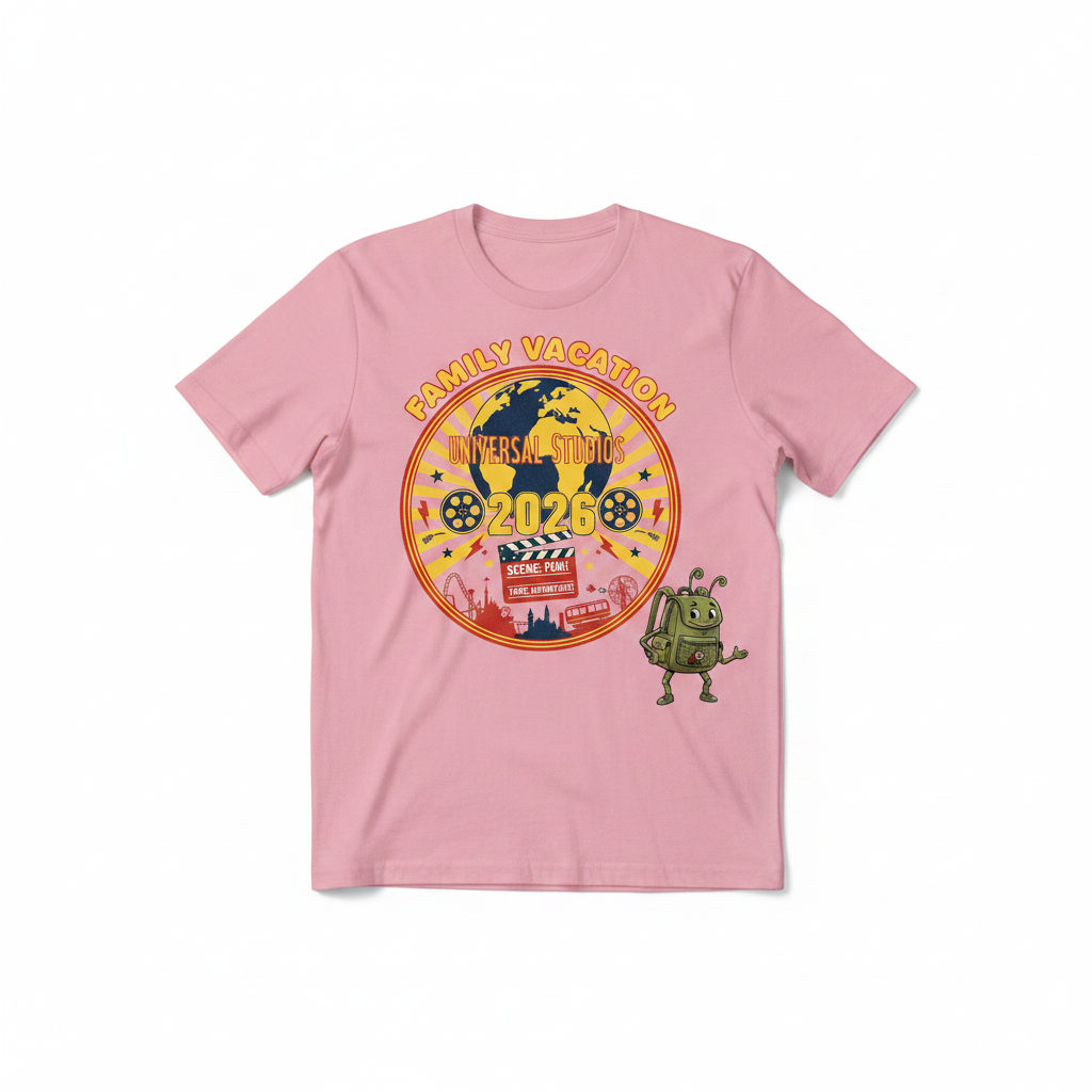 Customized Universal Studios Vacation Shirts (Retro)