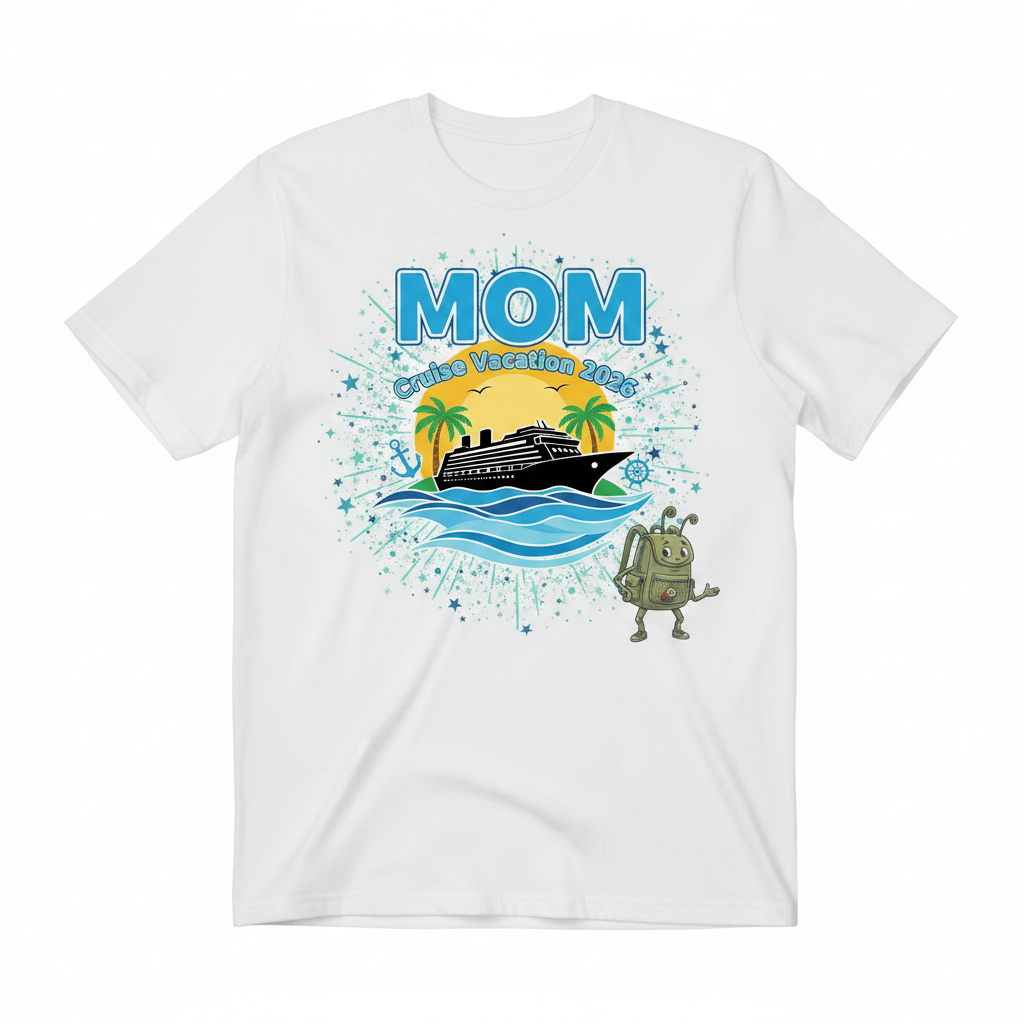 Customized Cruise Vacation Shirts (Waves)
