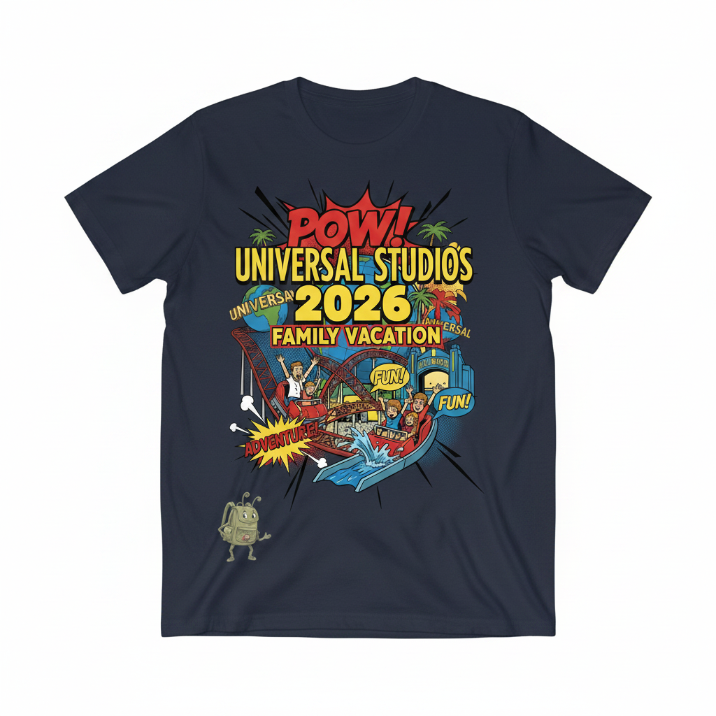 Customized Universal Studios Vacation Shirts (Comic)