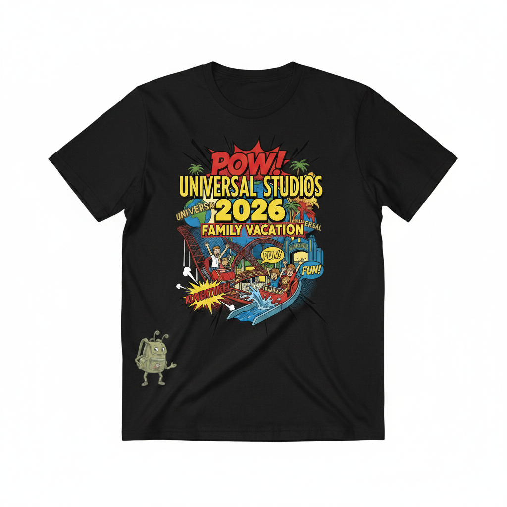 Customized Universal Studios Vacation Shirts (Comic)