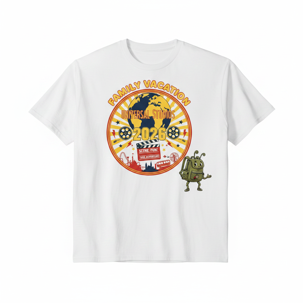 Customized Universal Studios Vacation Shirts (Retro)