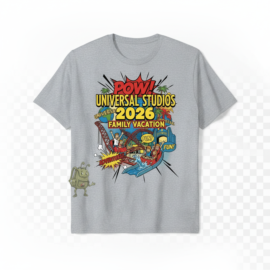 Customized Universal Studios Vacation Shirts (Comic)