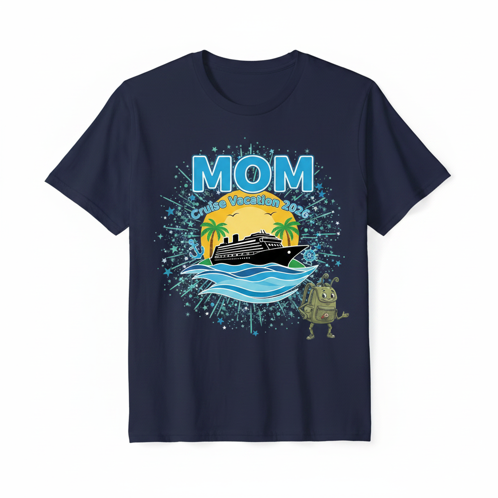 Customized Cruise Vacation Shirts (Waves)