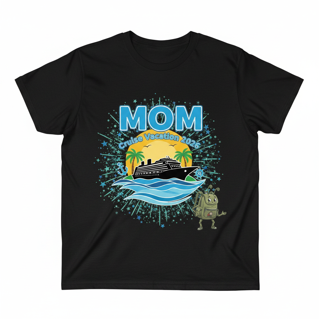 Customized Cruise Vacation Shirts (Waves)