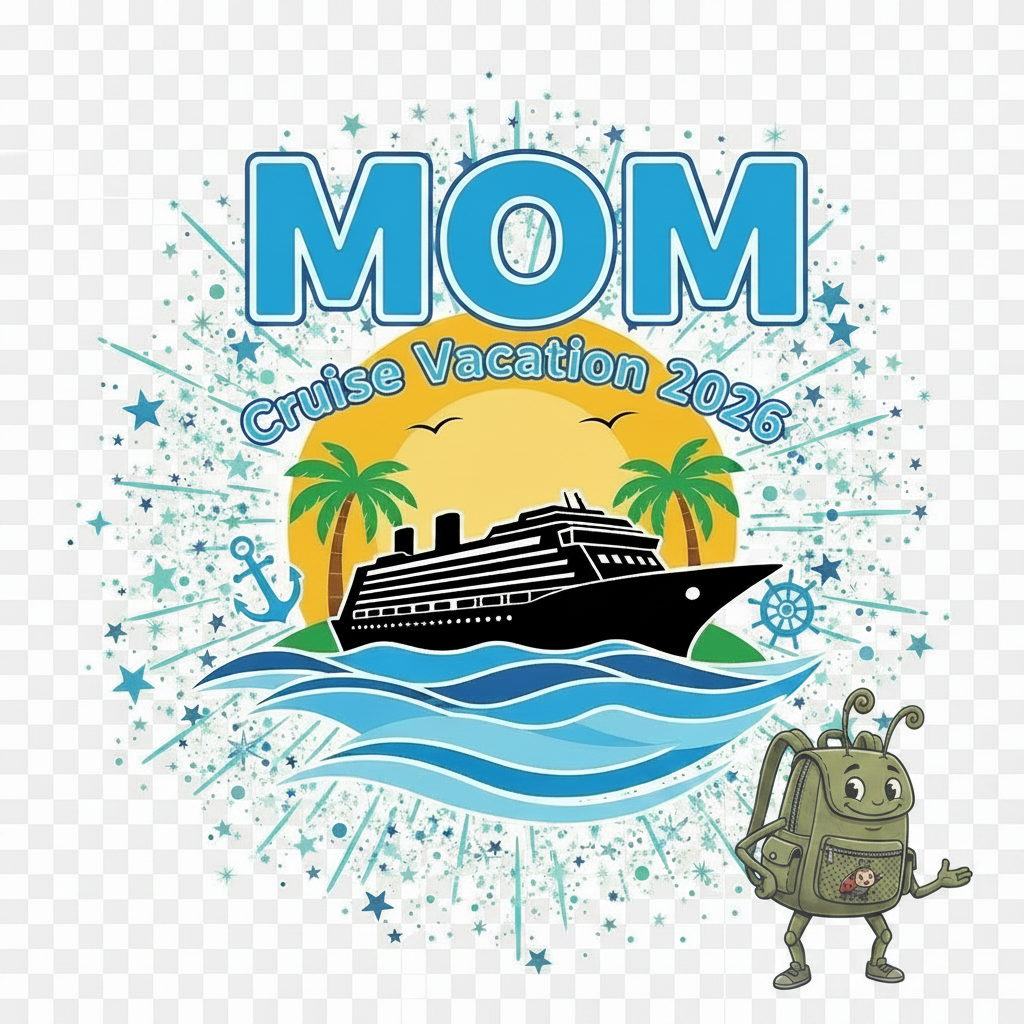 Customized Cruise Vacation Shirts (Waves)