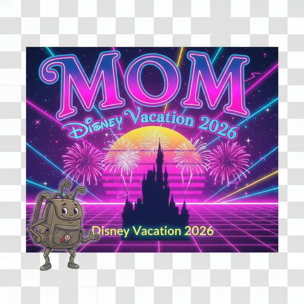 Custom Disney Vacation Shirts (Neon)
